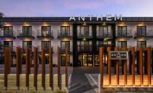 Exterior of The Anthem Hotel in LA’s Stadium District - credits Kelly 