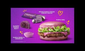 All in purple | Grimace brings birthday vibes to McDonald’s Germany
