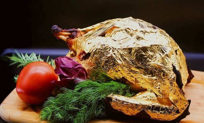 24 Karat Gold Turkey - Thanksgiving at Empire Steak House