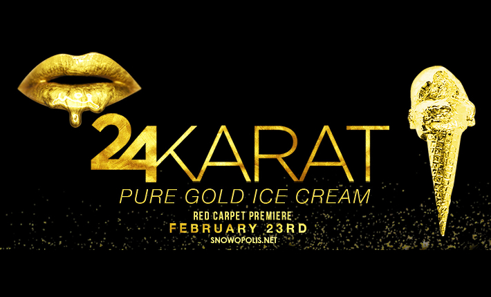 24Karat gold ice cream by Snowopolis 2