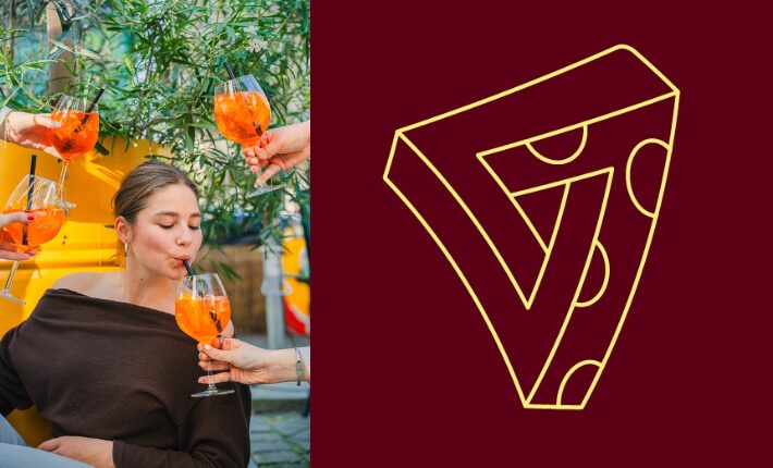 At Otomat this spring pitchers of spritz and their new logo - credits Wingman Agency - Lukas Wouters