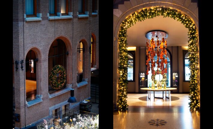 Beautiful Holiday Season details at the Conservatorium hotel in Amsterdam - credits Ashkan Mortezapour