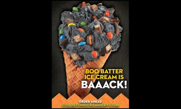 Boo Batter Ice Cream at Cold Stone Creamery