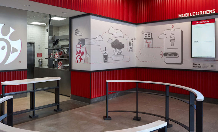 Chick-fil-A - New digital focused concept combining easy mobile ordering with hospitality