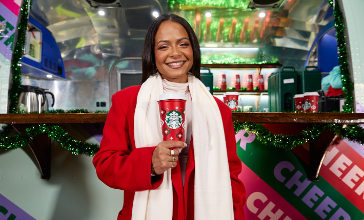 Christina Milian and Starbucks - Holiday Cheermakers contest