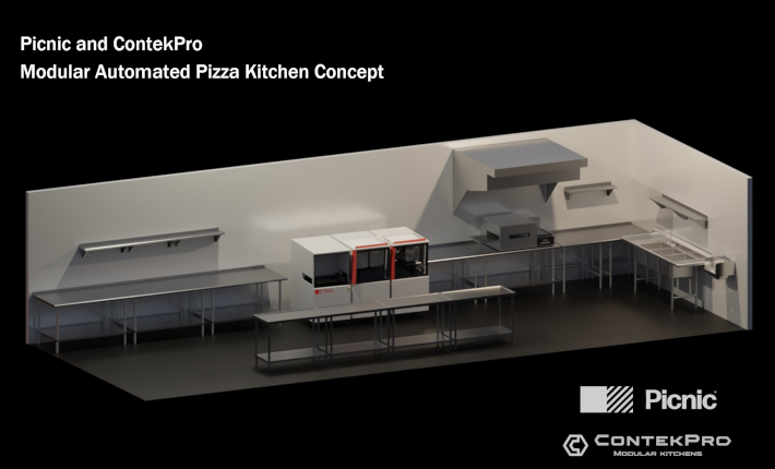 Picnic Works™ and ContekPro partner to deliver the first modular automated pizza kitchen