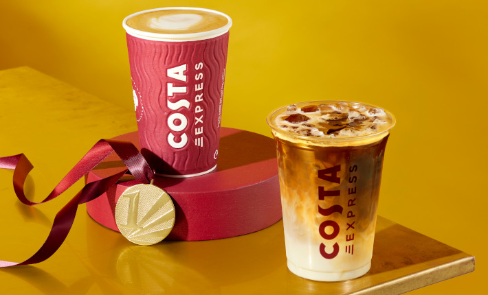 Costa Express - Golden Caramel Latte & Iced Latte