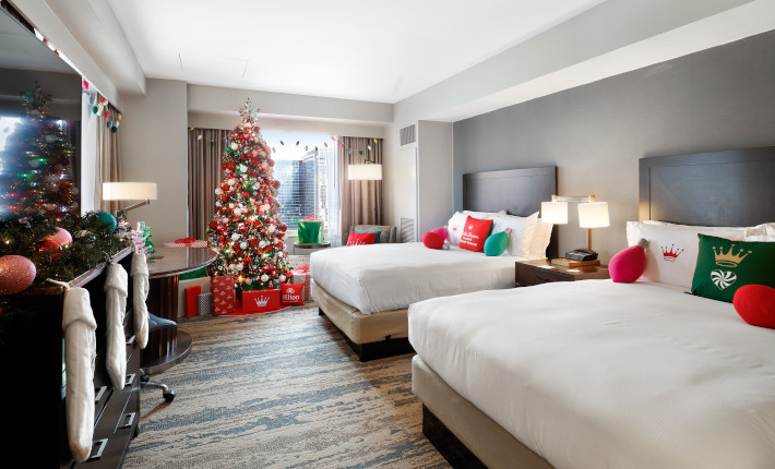 'Countdown to Christmas' themed suites at Hilton Houston
