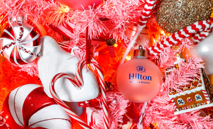 'Countdown to Christmas' themed suites at Hilton NY Times Square - ornaments