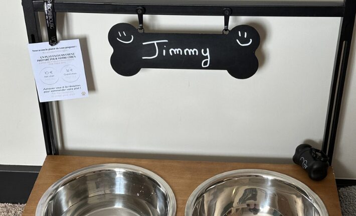 Dog friendly welcome for Jimmy at Le Richebourg Hotel Restaurant & Spa
