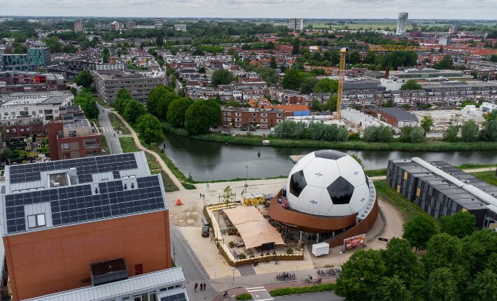 DOT Groningen transforms into Europe’s largest football for the ultimate World Cup celebration - credits Inge Schuttenbeld