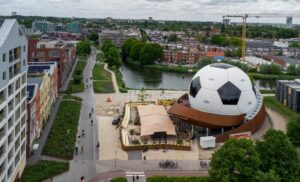 DOT Groningen transforms into Europe’s largest football for the ultimate World Cup celebration - credits Inge Schuttenbeld