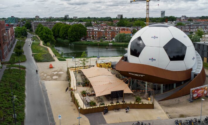 DOT Groningen transforms into Europe’s largest football for the ultimate World Cup celebration - credits Inge Schuttenbeld