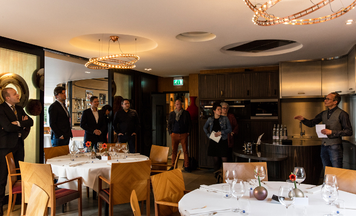 De private dining ruimte bij restaurant Parkheuvel Rotterdam
