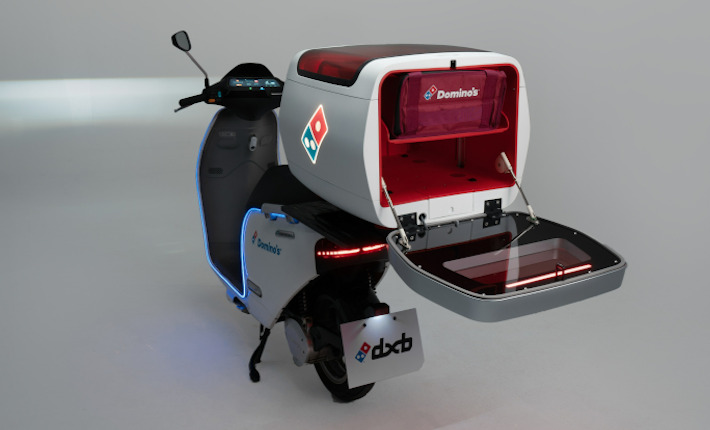 Domino's DXB delivery bike - the future of delivery