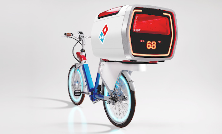 Domino's DXB delivery bike - the future of delivery