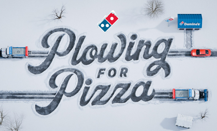 Domino's Pizza is helping cities clear wintry streets across the country