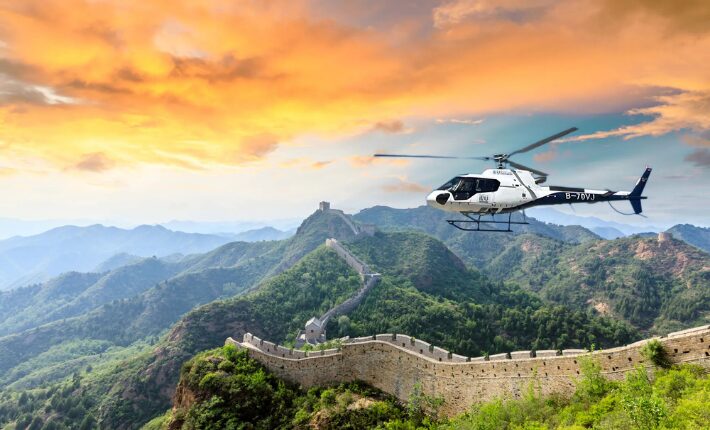 Fairmont Beijing offers an exclusive helicopter tour over the Great Wall of China