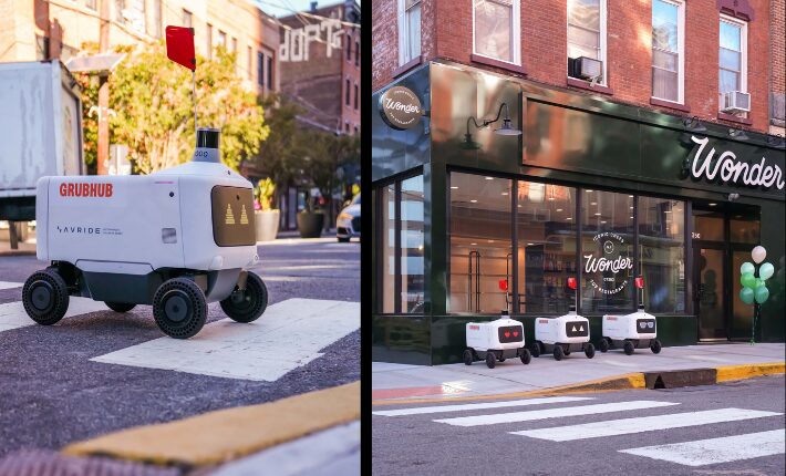 Food delivery gets an upgrade - Grubhub and Avride launch robot delivery