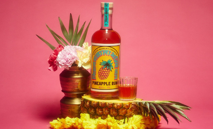 Firewater pineapple rum by Mission Massala