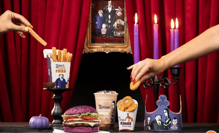 Halloween at the Burger King - The Addams Family menu items