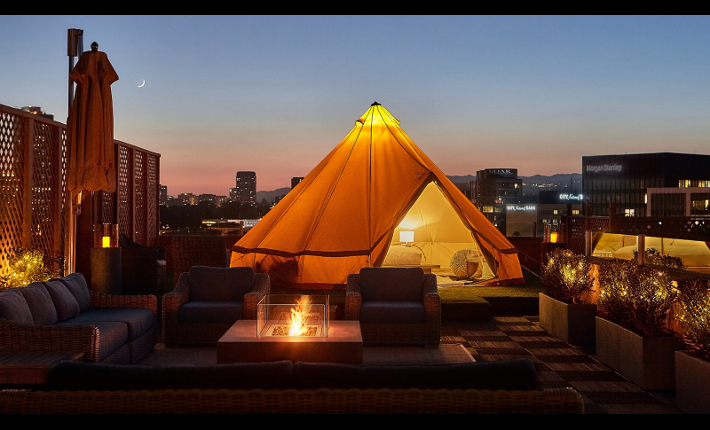Urban Glamping at the Beverly Wilshire hote
