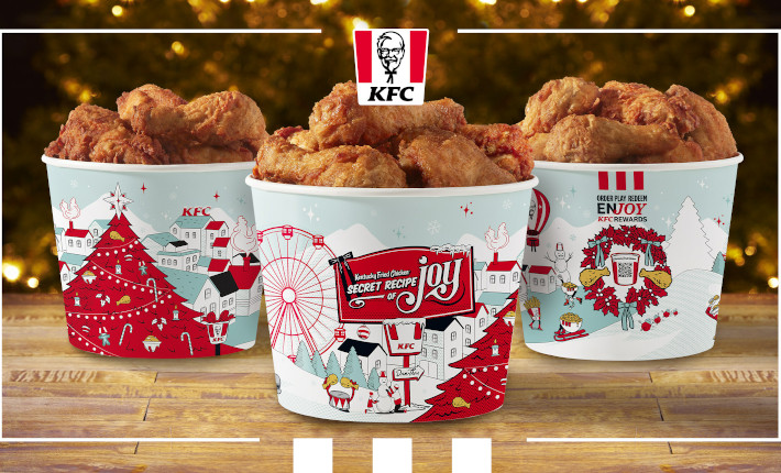 KFC Holiday Season Buckets 2023