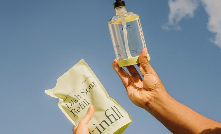 Kinfill Dish Soap and refill pouch