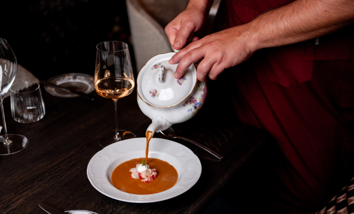 Lobster Soup at restaurant À la Maison in Breda - Captured by Gerlinde