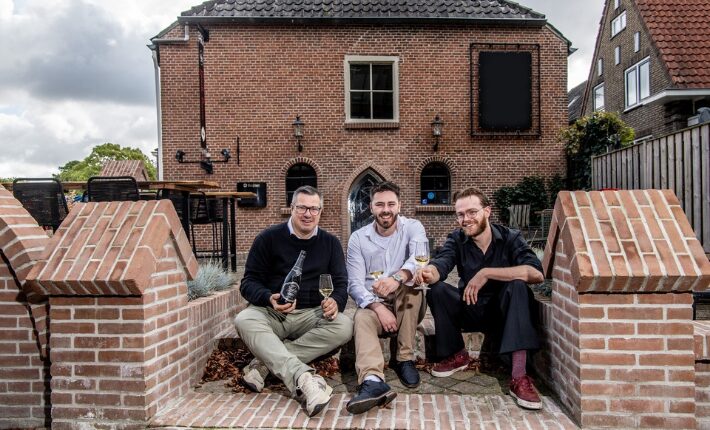 LTR Edwin Muns, Cas Vieleers and Yorick van Gelder – owners of Brasserie De Hofsmid in Buren – credits Raphaël Drent.