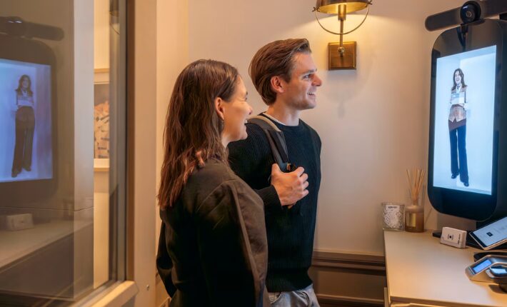 Mini-hologram as the hotel reception - credits Yaya Works - Independent Hotel Show Amsterdam