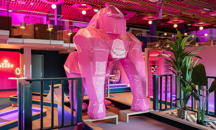Madness Minigolf Experience Warmond - Pink Gorilla