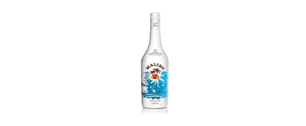 Malibu snowflake bottle