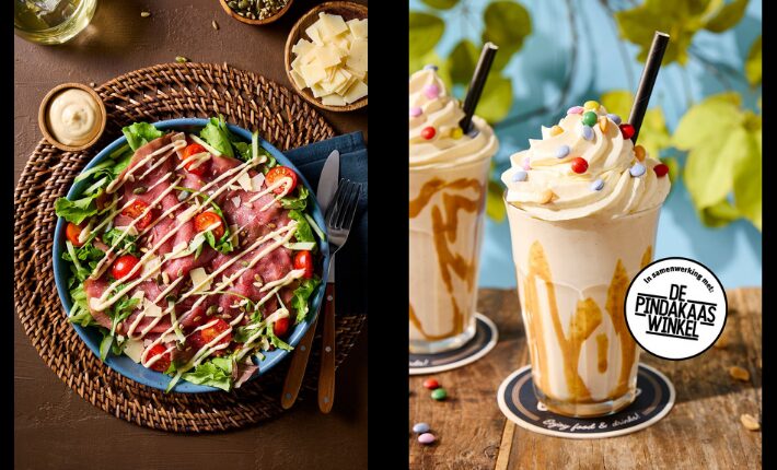 New Summer Specials at Family restaurant chain - a Peanut Butter Shake and Carpaccio Salad