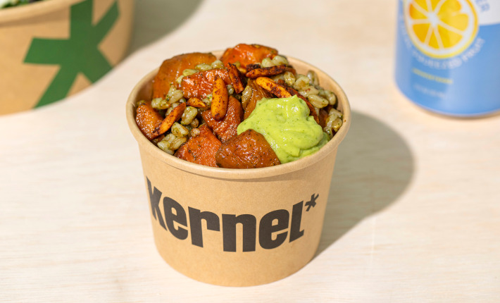 New plant-based fast food restaurant Kernel opened in NYC - credits Evan Sung
