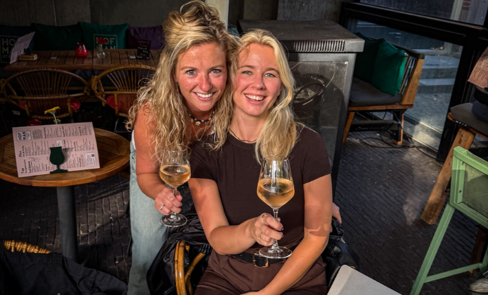 On Wednesday 14 October - The Biggest Wine Club in Utrecht kicks off - Annemiek Hummelink and Tessel Andeweg