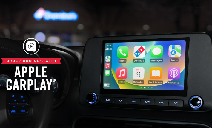 Order Domino's with Apple Carplay