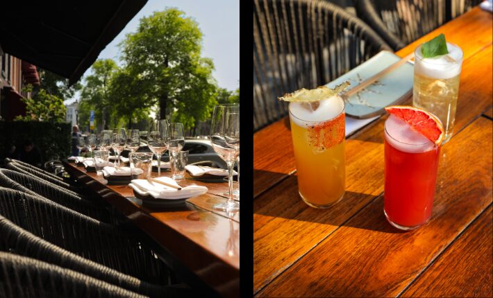 Paloma Day at the terrace of IZAKAYA in Amsterdam