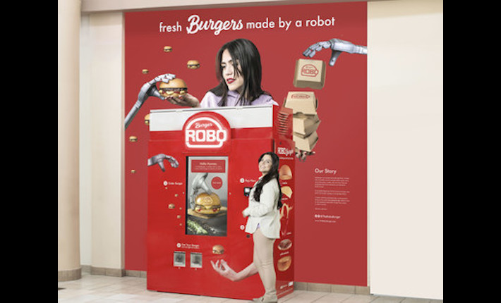 RoboBurger, the World's First Robot Burger Chef in a Vending Machine Format, Launches Nationally