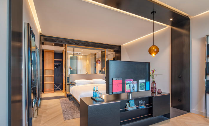 Room Andaz hotel Munich credits Wouter van der Sar for concrete