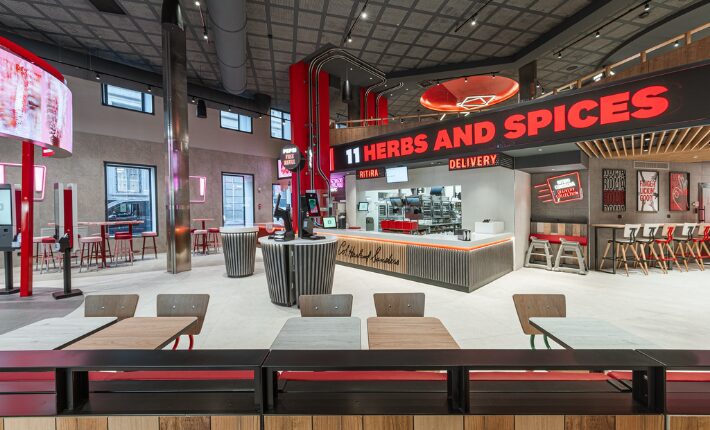 In September 2025, Kentucky Fried Chicken opened its first Italian flagship store in Rome