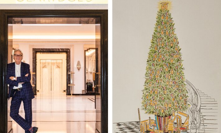 Sir Paul Smith to decorate the Christmas Tree 2024 of the Claridge's Hotel London