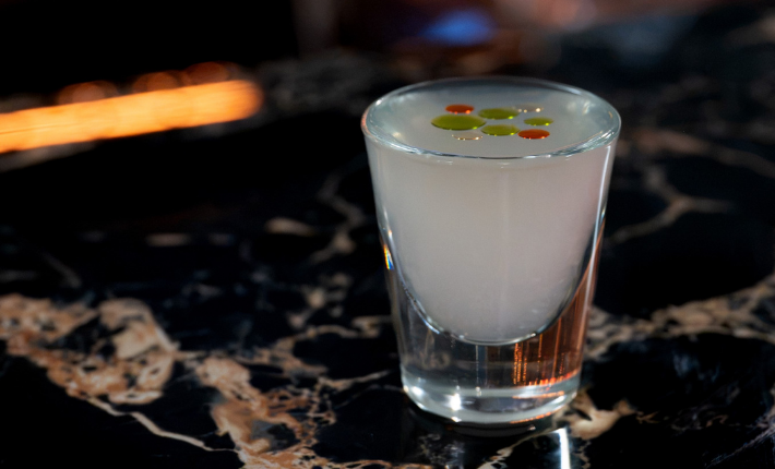 Speakeasy Cocktailbar 273 in Utrecht - the ceviche shot - credits Corina van Manen