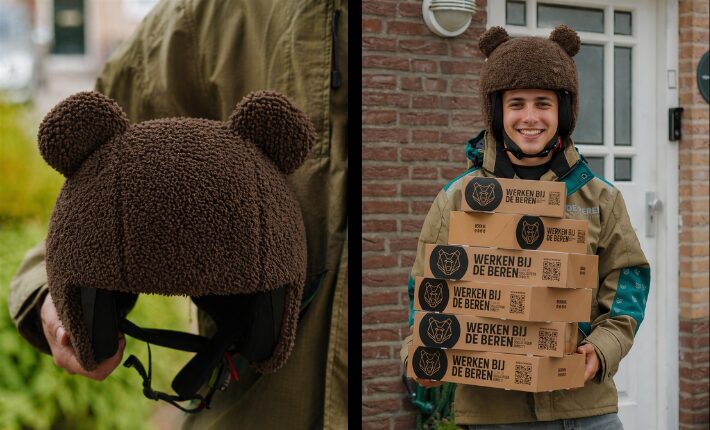 Spot de Berenhelm - De iconische helm van De Beren keert terug in het straatbeeld