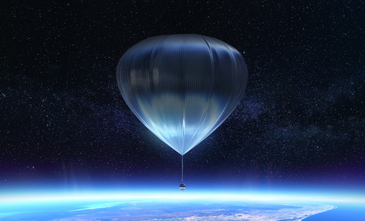 Spaceship Neptune - lifted gently by a SpaceBalloon™