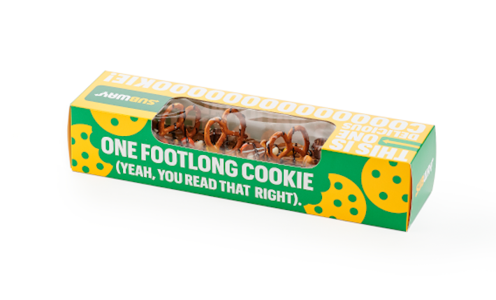 Subway footlong cookies for National Cookie Day