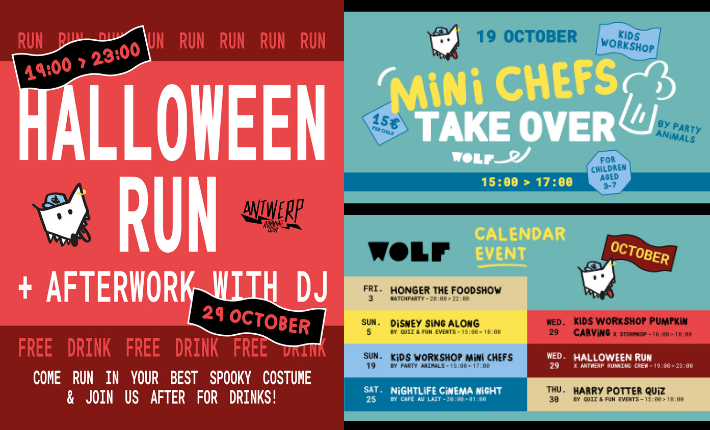 The inspirational events on the agenda of WOLF Antwerp and Brussels