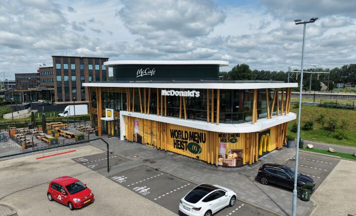 The McDonald’s restaurant in Breukelen is the Dutch flagship for the international World Menu Heist campaign