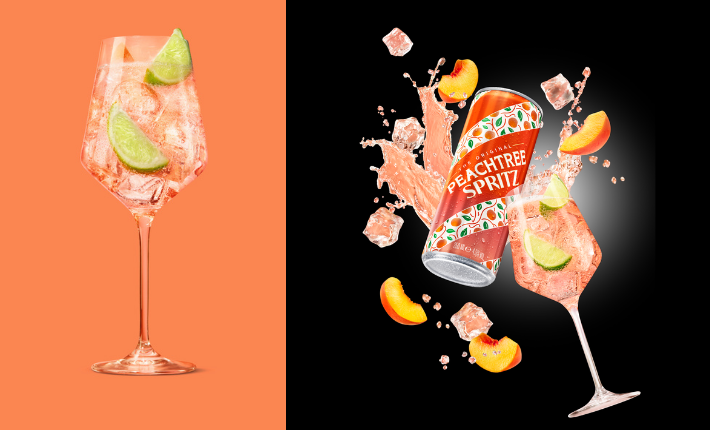 The Peachtree Spritz - also available as ready-to-drink