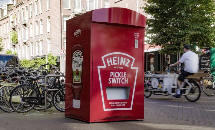 The Pickle Switch - Heinz pickle vending machine at Diego's Burgers in Rotterdam